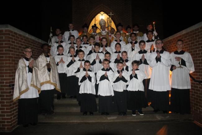 Pontifical Mass Bishop Ministers and Servers